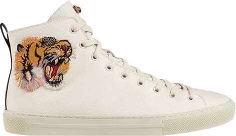 gucci leather high top tiger|Gucci high top shoes.